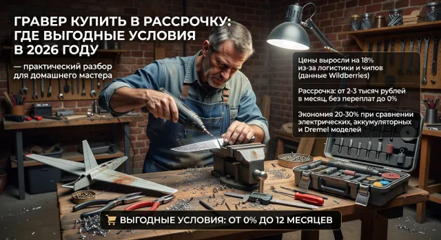 Гравер купить в рассрочку: где выгодные условия в 2026 году — практический разбор для домашнего мастера